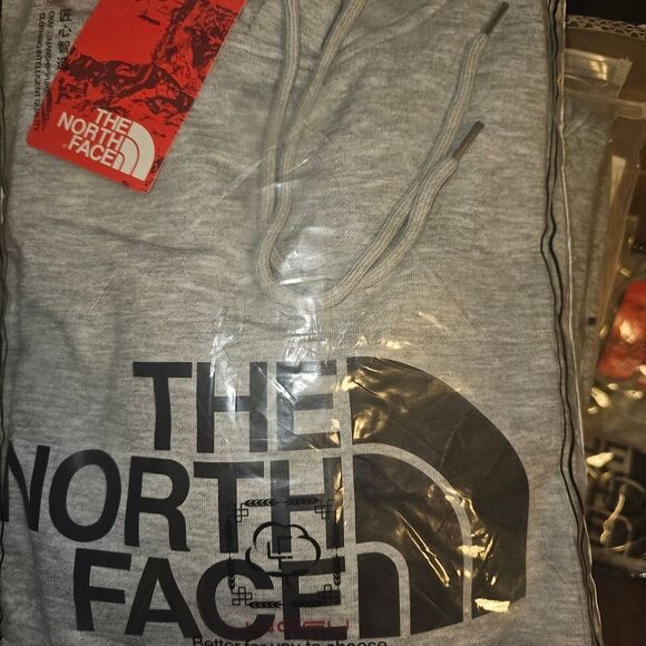 Brand New Lite The North Face Light Gray Men's Hoodie O14.L - Picture 2 of 2